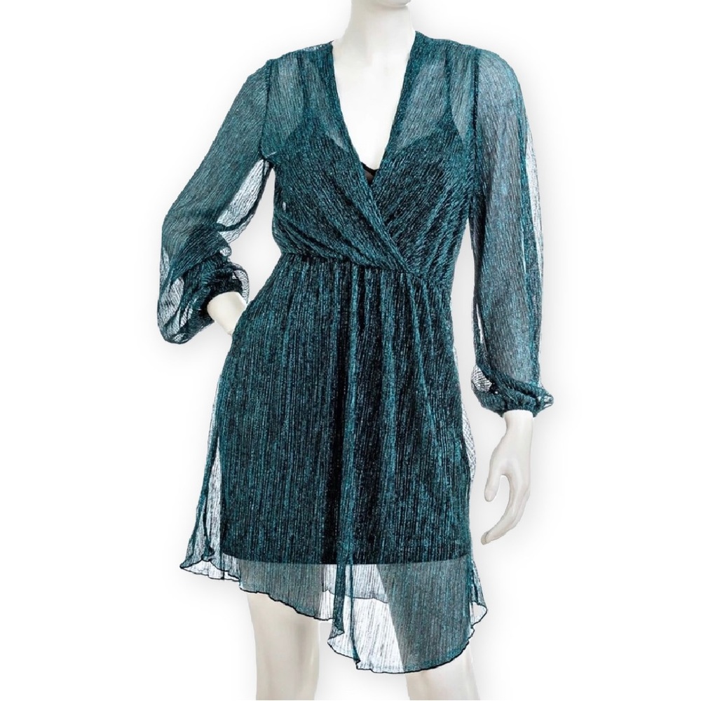 EVER NEW Melbourne Sheet Plisse Mini Dress with Slip